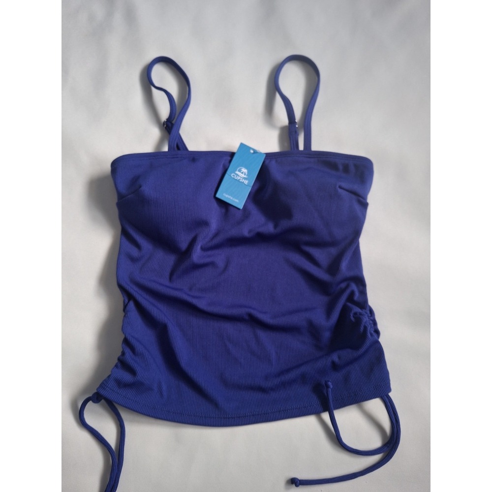 Cupshe Bikini Tank Top Womens Size XS Blue